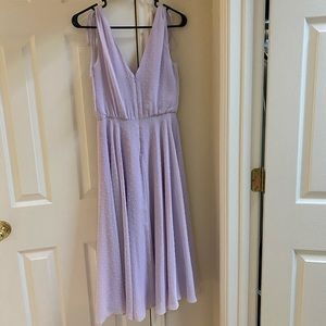 Gal meets glam light purple dress